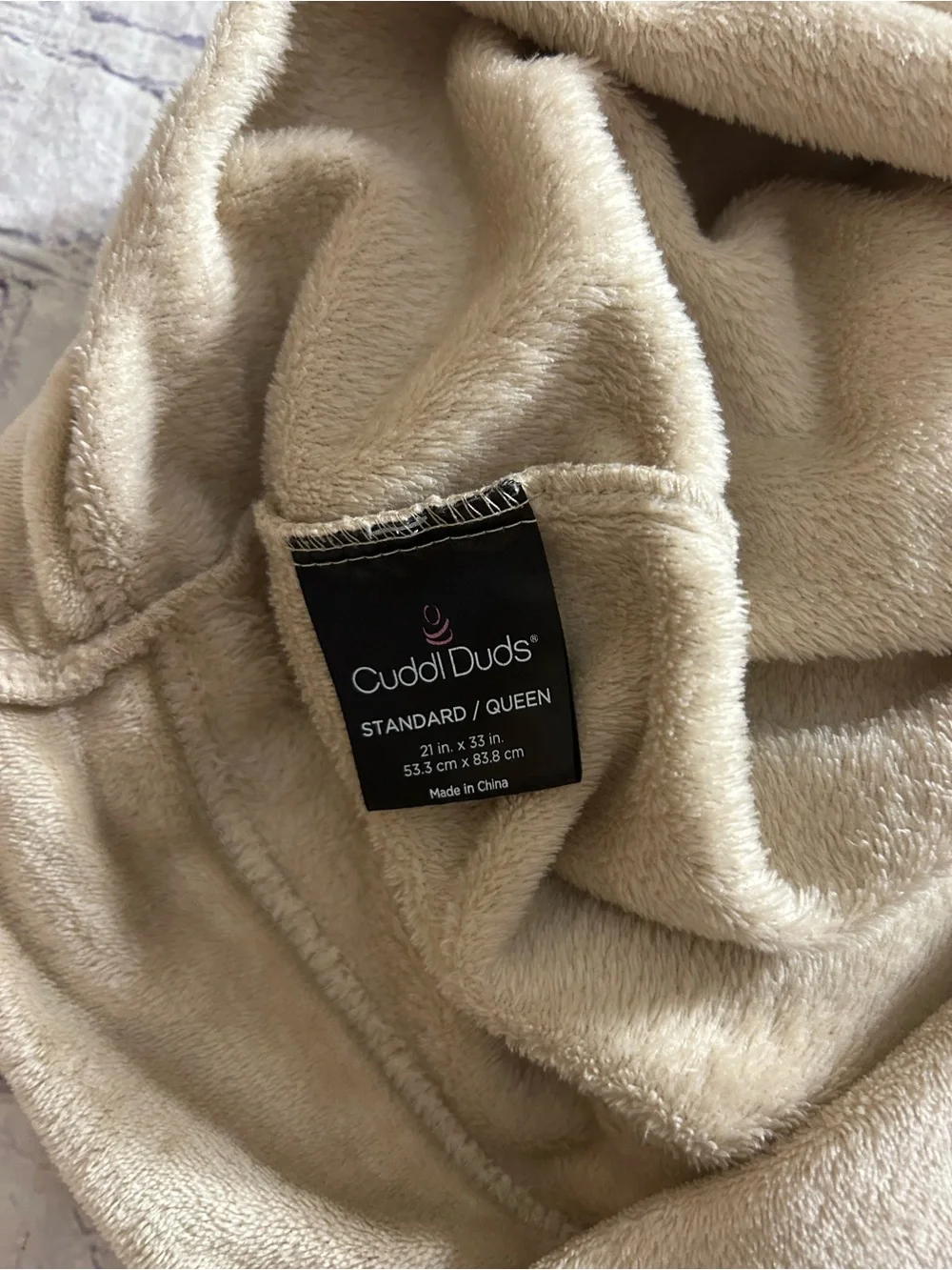 CUDDL DUDS STANDARD/QUEEN POLYESTER NEURAL TAN SOFT (2) PILLOW CASES
